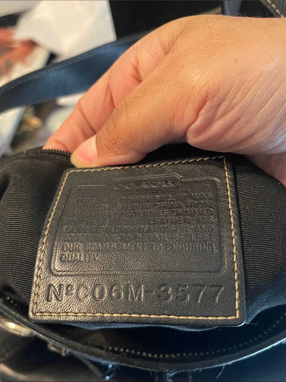 Vintage Coach Black Signature Canvas Shoulder Bag - Picture 6 of 12